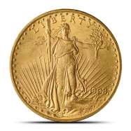 Pre-33 $20 Saint-Gaudens Gold Double Eagle Coin "No Motto" (BU)