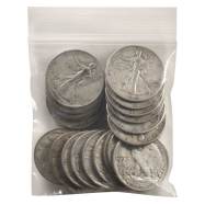 $10 Face Value 90% Walking Liberty Silver Half Dollars Circulated