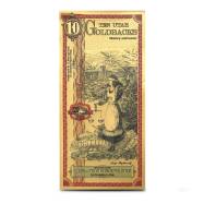 10 Utah Goldback Legacy Gold Note (New)