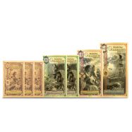 8 Piece Florida Goldback Gold Note Set (5 Goldback FV, New)