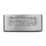 100 oz Engelhard Silver Cast Bar (New)