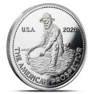 2026 1 oz Engelhard Prospector Silver Round (Proof-Like)