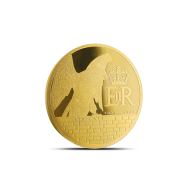 2026 1/100 oz Pitcairn Islands Gold Queens Beast Falcon Coin (Proof-Like)