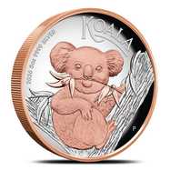2026 5 oz Proof Australian Silver Koala Coin (Gilded, High Relief, Box + CoA)