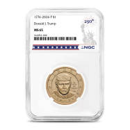 2026 President Donald J Trump Clad Dollar NGC MS65 (Dual Date)