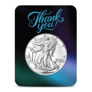 2027 1 oz American Silver Eagle Coin (BU, Thank You Card)