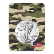 2027 1 oz American Silver Eagle Coin (BU, Camo Card)