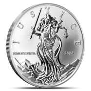 2026 1 oz Niue Silver Lady Justice Coin (BU)