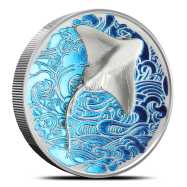 2026 2 oz Colorized Proof Pitcairn Islands Silver Ocean Wonders Stingray Coin (Ultra High Relief, Box + CoA)