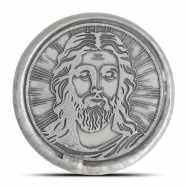 1 oz MK Barz Jesus Christ Hand Poured Silver Round