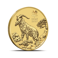 2027 1/2 oz Australian Gold Lunar Goat Coin (BU)