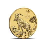 2027 1/4 oz Australian Gold Lunar Goat Coin (BU)