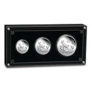 2027 Proof Australian Silver Lunar Goat 3-Coin Set (Box + CoA)