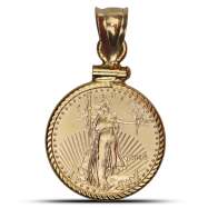 2026 1/10 oz American Gold Eagle Coin (BU, in Bezel)