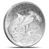 2026 1 oz Pitcairn Islands Silver Ocean Wonders Hammerhead Shark Coin (BU)