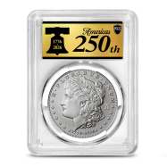 2026-W Burnished Morgan Silver Dollar Coin PCGS SP70 FDOI (Enhanced, Dual Date)