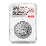 2026-W Burnished Morgan Silver Dollar Coin NGC MS70 ER (Enhanced, Dual Date)