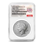2026-W Burnished Peace Silver Dollar Coin NGC MS70 ER (Enhanced, Dual Date)