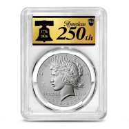 2026-W Burnished Peace Silver Dollar Coin PCGS SP70 FDOI (Enhanced, Dual Date)