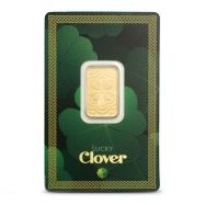 5 Gram PAMP Suisse Lucky Clover Gold Bar (New w/ Assay)