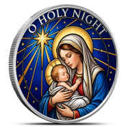 1 oz Silver Colorized O Holy Night Round New | Scottsdale