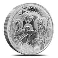 5 oz Silver Bethlehem Nativity Round New | Scottsdale