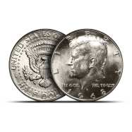 $1 Face Value 40% Silver Kennedy Half Dollars Circulated