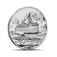 1/2 oz S.S. Tilawa Shipwreck Silver Voyage Round (New)
