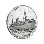 1/2 oz S.S. Tilawa Shipwreck Silver Wreckage Round (New)