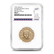 2026 President Donald J Trump Clad Dollar NGC MS67 FDOI (July 4th Privy, Dual Date)