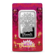2026 1 oz PAMP Suisse Diwali Festival of Lights Silver Bar (New w/ Assay)