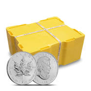 2010 1 oz Canadian Silver Maple Leaf Monster Box (500 Coins, BU)