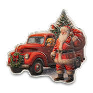 2026 Reverse Proof Colorized Solomon Islands Santa & Red Truck 1 oz Silver Coin with Box & CoA