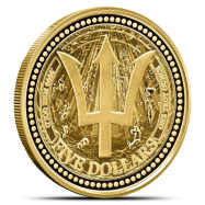 2026 1 oz Barbados Gold Trident Coin (BU)