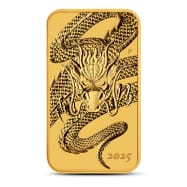 2025 1 oz Australian Rectangular Gold Dragon Coin (BU)