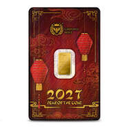 2027 1 Gram Germania Mint Lunar Goat Gold Bar (New w/ Assay)
