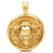 Nebü 16.35g 24Kt Gold Zodiac Taurus Pendant