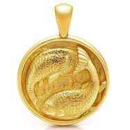 Nebü 18.2g 24Kt Gold Zodiac Pisces Pendant
