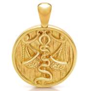 Nebü 15.8g 24Kt Gold Zodiac Libra Pendant