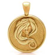 Nebü 17.5g 24Kt Gold Zodiac Virgo Pendant