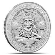 2026 British Gothic Horror Frankenstein 1 oz Silver Coin BU