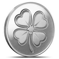 1/2 oz Lucky Clover Golf Ball Marker Silver Round (New)