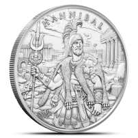 1 oz Legendary Warriors Hannibal Silver Round (New)