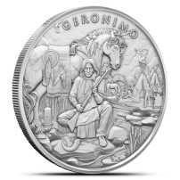 1 oz Legendary Warriors Geronimo Silver Round (New)