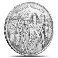1 oz Legendary Warriors William Wallace Silver Round (New)