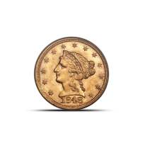 Pre-33 $2.50 Liberty Gold Quarter Eagle Coin (AU)