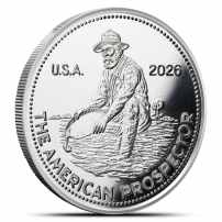 2026 1 oz Engelhard Prospector Silver Round (Proof-Like)