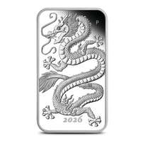 2026 1 oz Proof Australian Rectangular Silver Dragon Coin (BU)