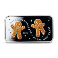2026 1 oz Colorized Christmas Silver Bar (Proof-Like)