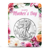 2027 1 oz American Silver Eagle Coin (BU, Mother's Day Card)